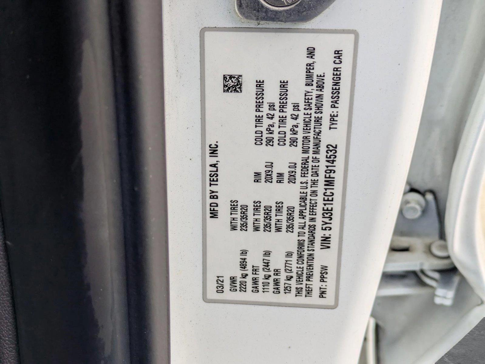 2021 Tesla Model 3 Vehicle Photo in Coconut Creek, FL 33073