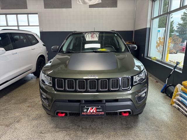 Used 2018 Jeep Compass Trailhawk with VIN 3C4NJDDB6JT112926 for sale in Plymouth, WI