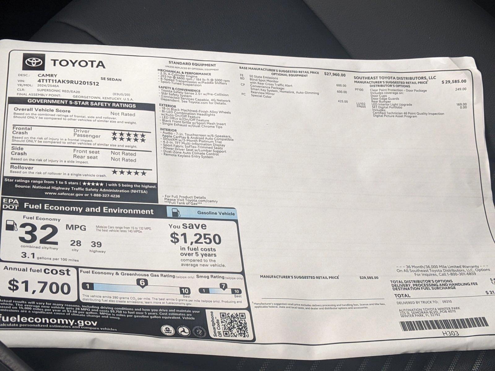 2024 Toyota Camry Vehicle Photo in Winter Park, FL 32792