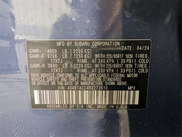 2024 Subaru Outback Vehicle Photo in ENGLEWOOD, CO 80113-6708
