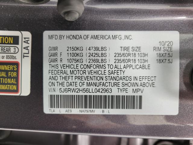 2020 Honda CR-V Vehicle Photo in NEENAH, WI 54956-2243