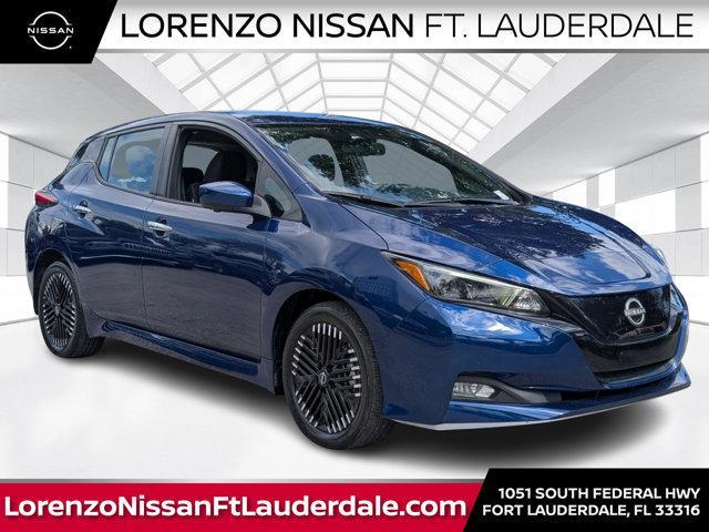 Deep Blue Pearl 2024 Nissan LEAF SV Plus FWD Hatchback Front-Wheel Drive Automatic