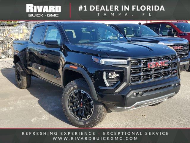 Onyx Black 2026 GMC Canyon AT4 Crew Cab 4WD Pickup Truck Four-Wheel Drive 8-Speed Automatic