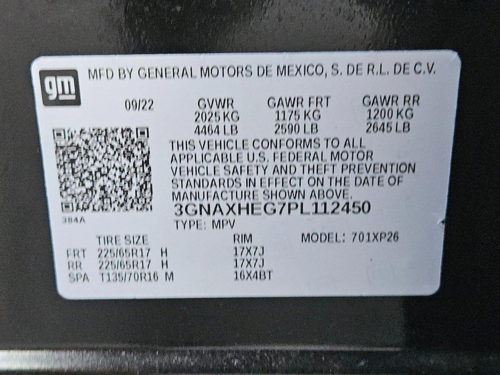 2023 Chevrolet Equinox Vehicle Photo in GILBERT, AZ 85297-0446