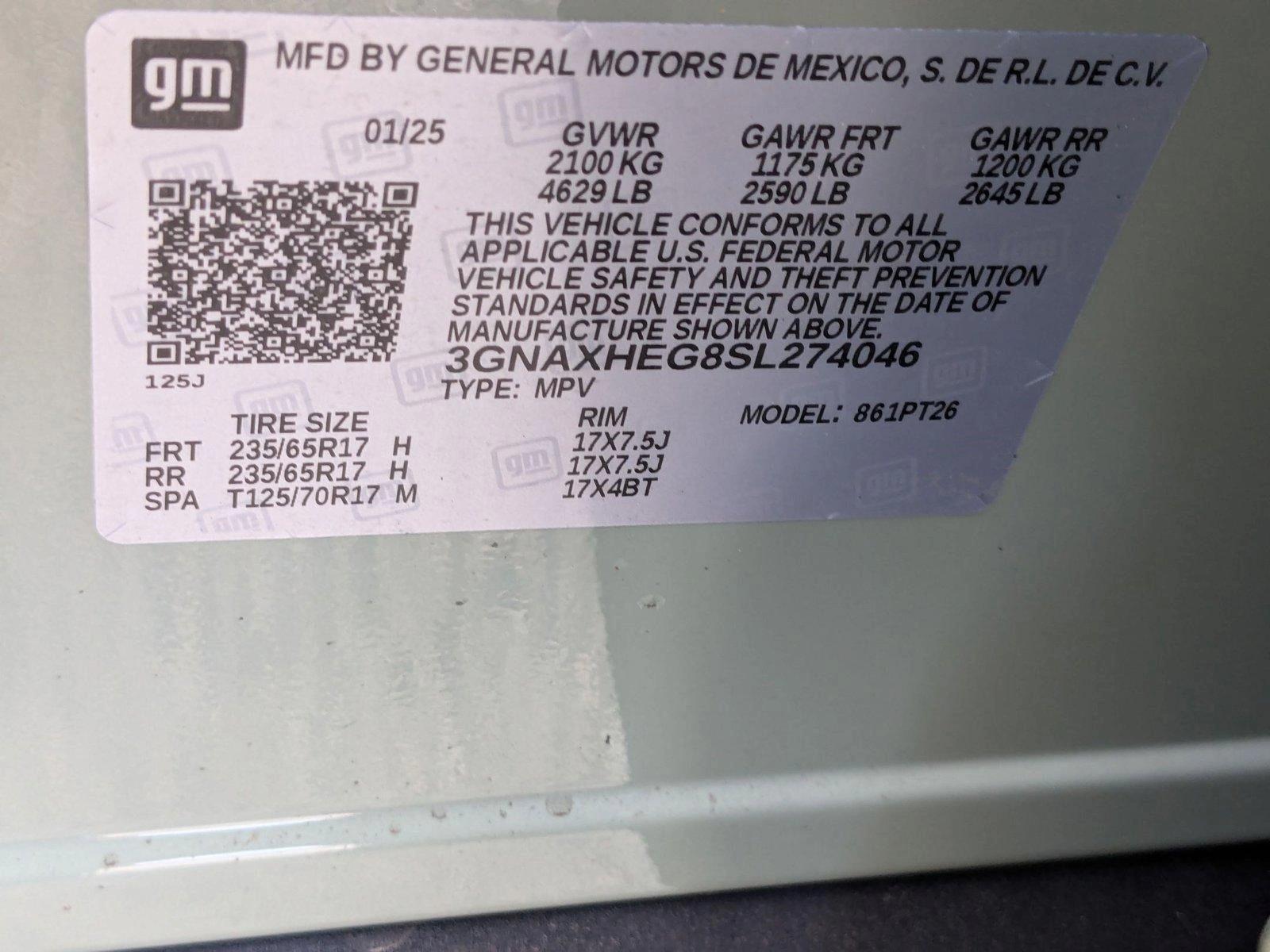 2025 Chevrolet Equinox Vehicle Photo in MIAMI, FL 33134-2699