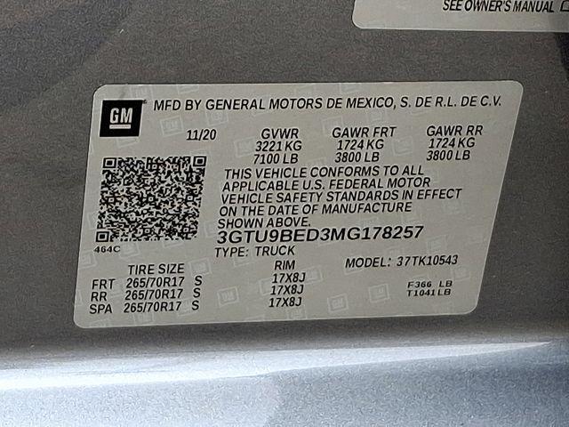 2021 GMC Sierra 1500 Vehicle Photo in DANBURY, CT 06810-5034