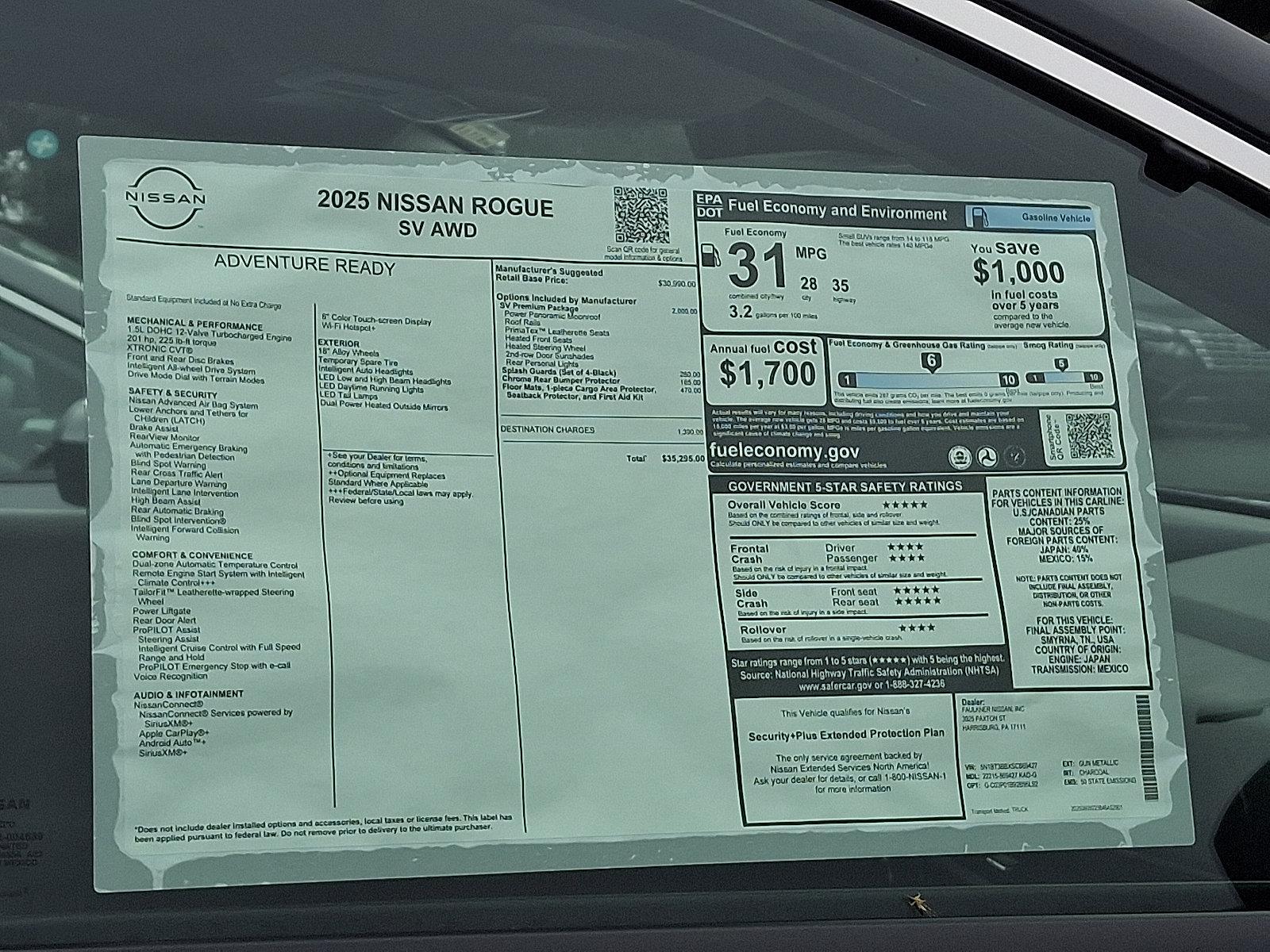 2025 Nissan Rogue Vehicle Photo in Harrisburg, PA 17111-1033