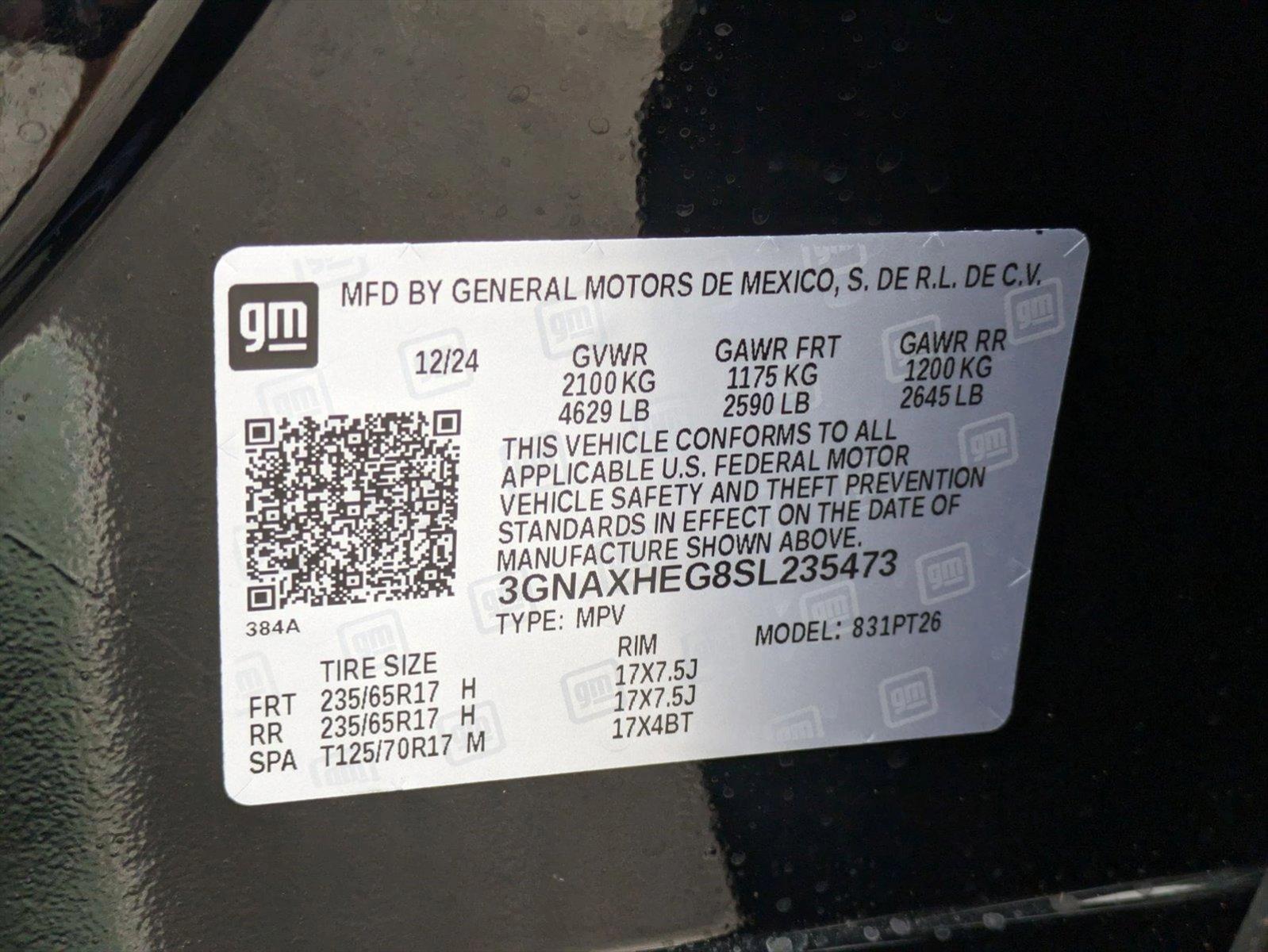 2025 Chevrolet Equinox Vehicle Photo in ORLANDO, FL 32812-3021