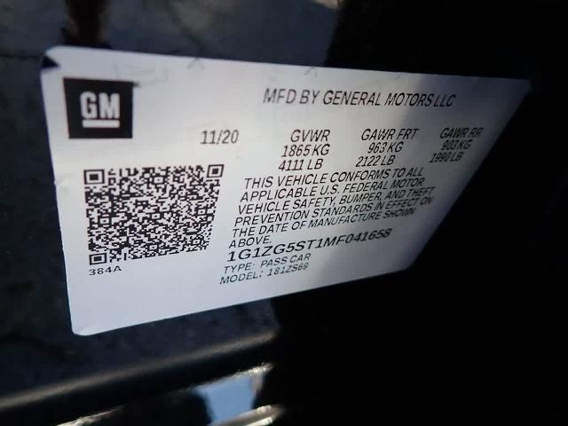 2021 Chevrolet Malibu Vehicle Photo in ZELIENOPLE, PA 16063-2910