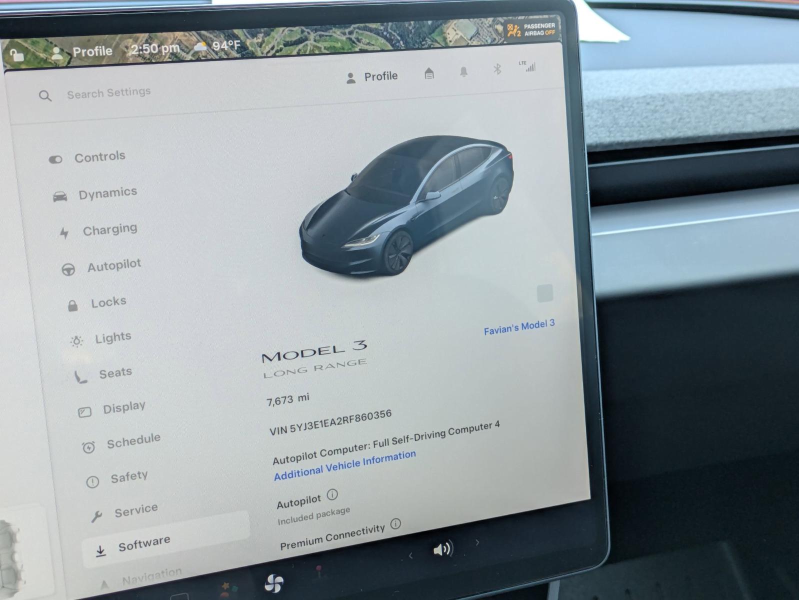 2024 Tesla Model 3 Vehicle Photo in SELMA, TX 78154-1460