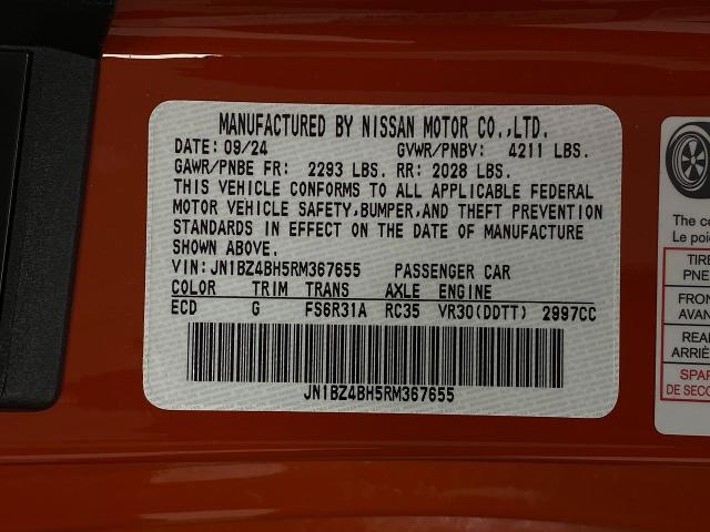2024 Nissan Z Vehicle Photo in Appleton, WI 54913