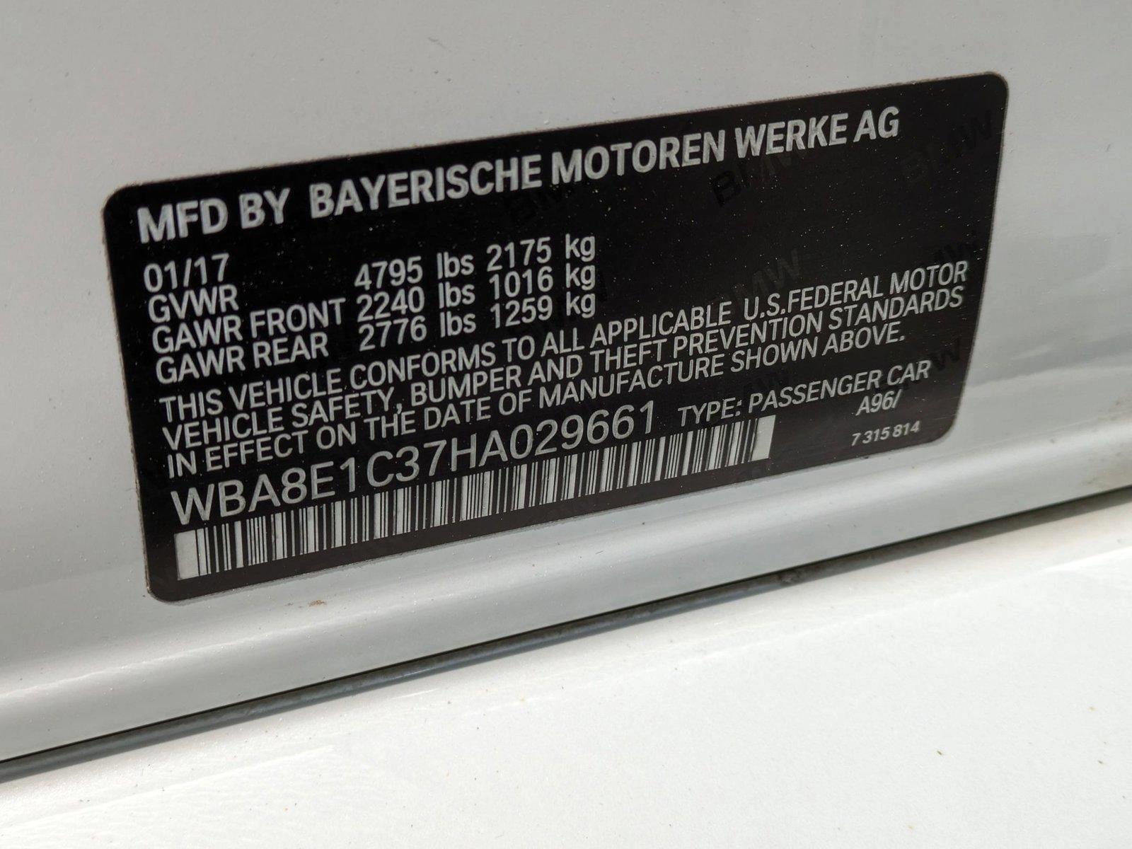 2017 BMW 330e iPerformance Vehicle Photo in Rockville, MD 20852