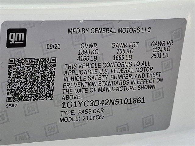 2022 Chevrolet Corvette Vehicle Photo in LANCASTER, PA 17601-0000
