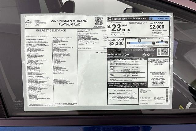 2025 Nissan Murano Vehicle Photo in Tulsa, OK 74129