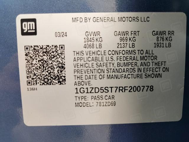2024 Chevrolet Malibu Vehicle Photo in NEENAH, WI 54956-2243