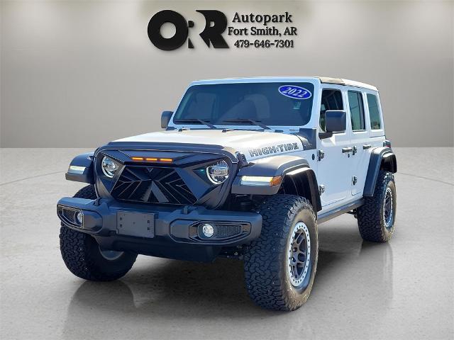 Used 2022 Jeep Wrangler Unlimited High Tide with VIN 1C4HJXDG7NW253580 for sale in Texarkana, TX