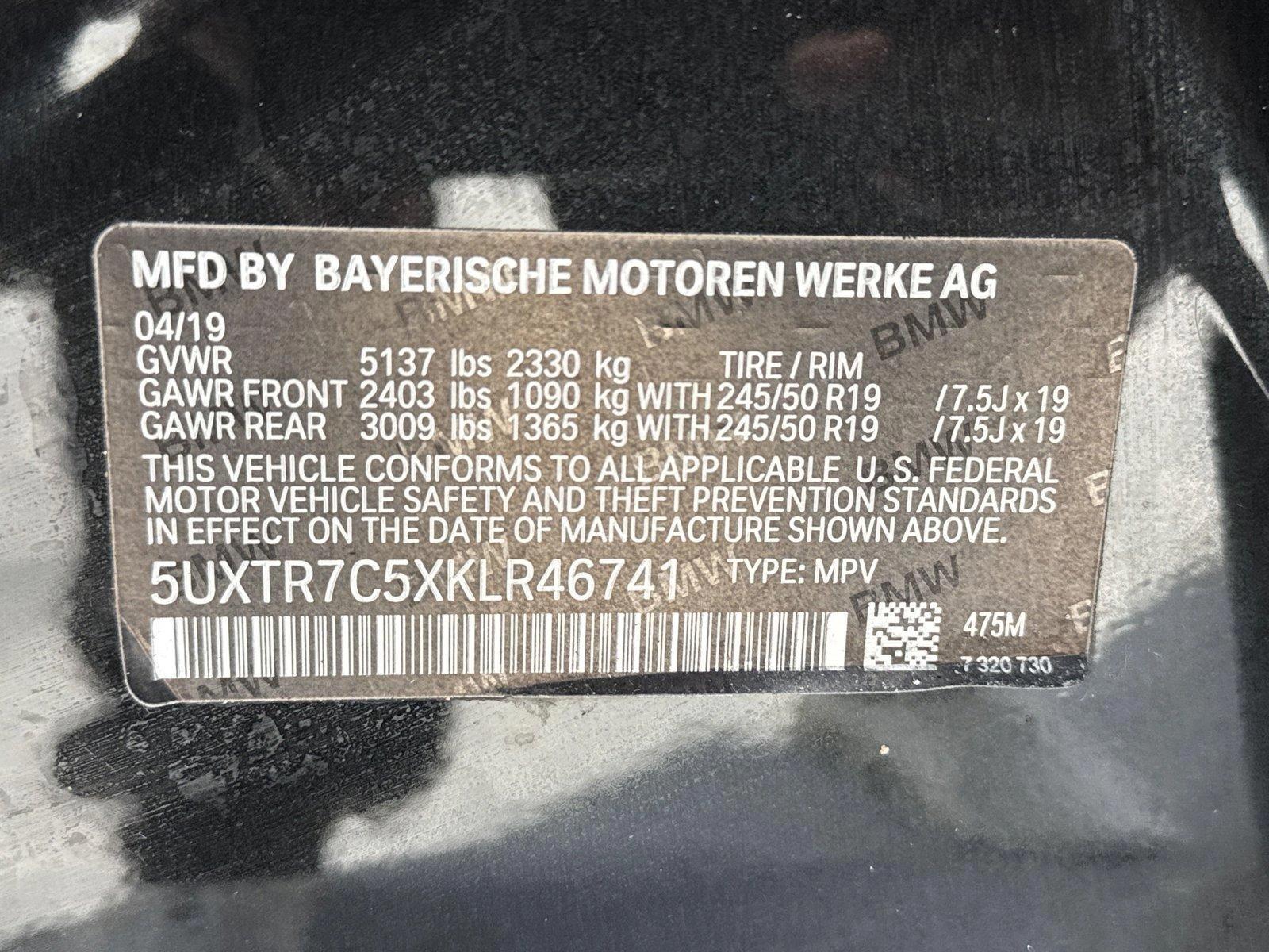 2019 BMW X3 sDrive30i Vehicle Photo in Ft. Myers, FL 33907