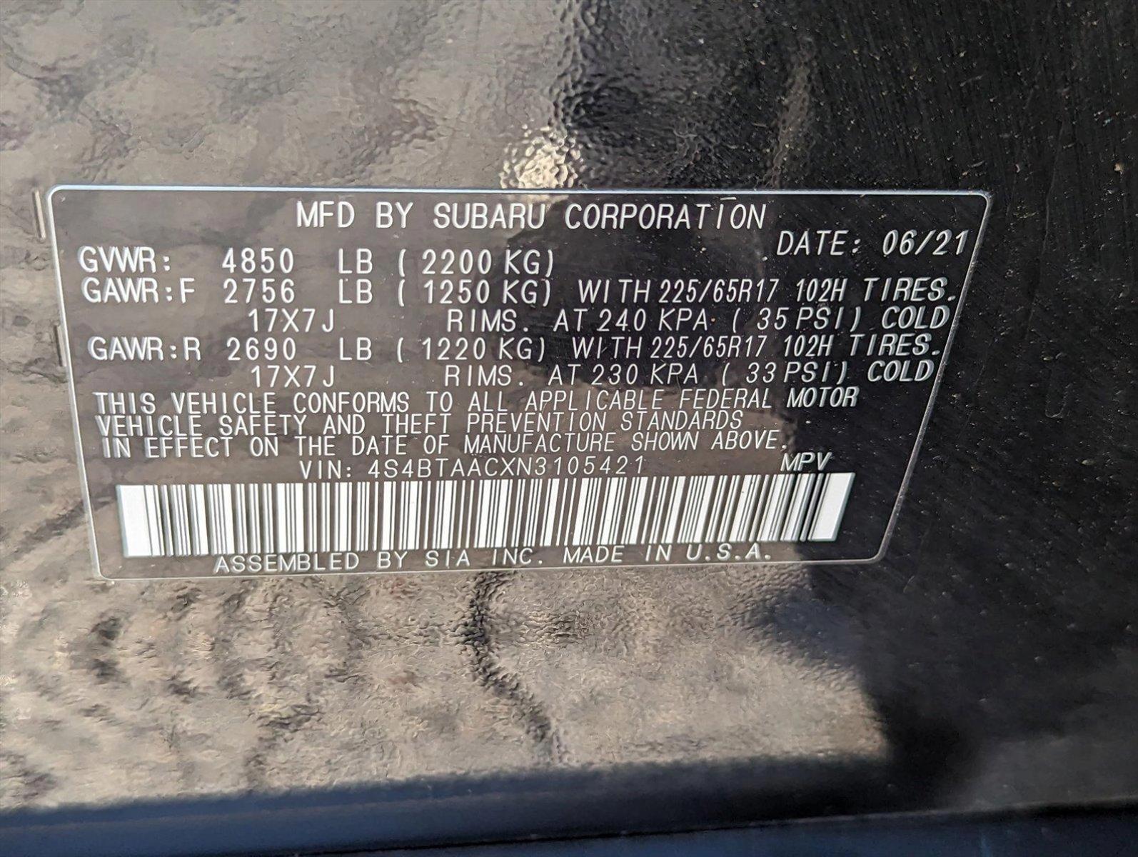 2022 Subaru Outback Vehicle Photo in Spokane Valley, WA 99206