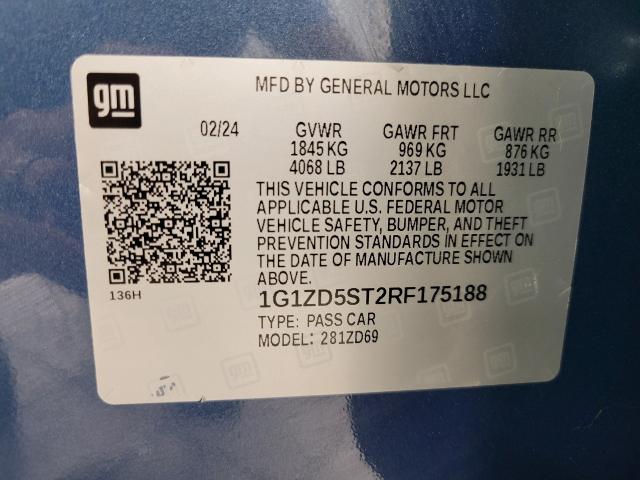 2024 Chevrolet Malibu Vehicle Photo in OSHKOSH, WI 54904-7811