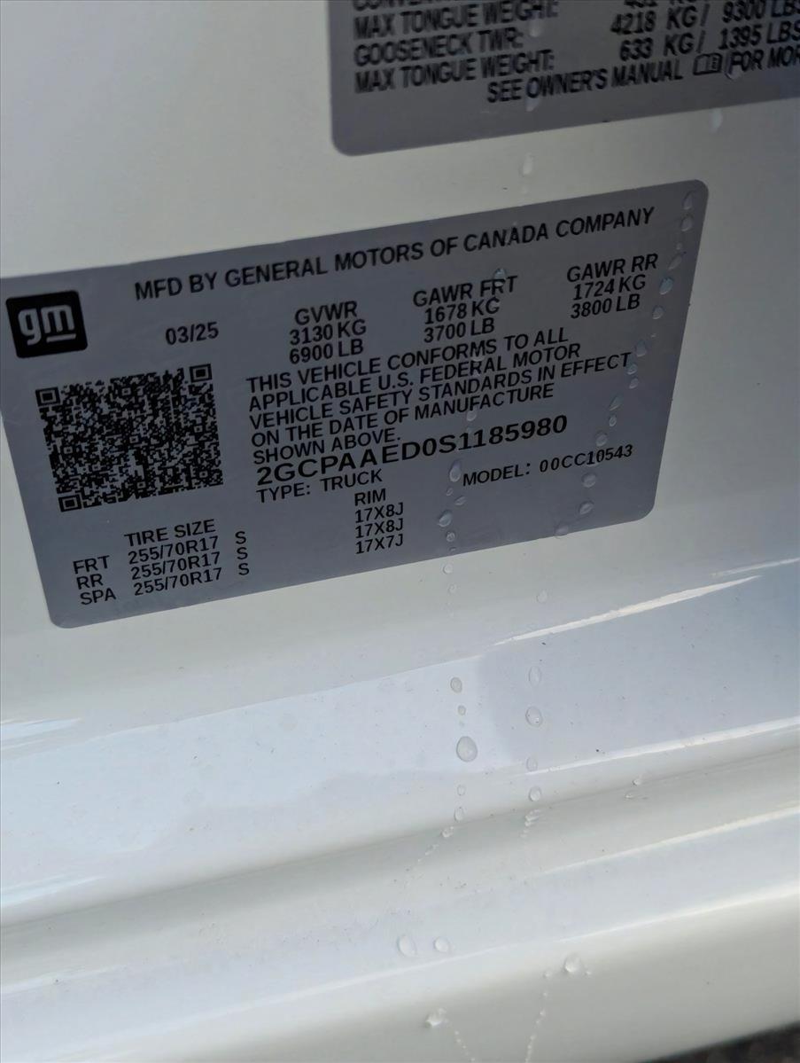 2025 Chevrolet Silverado 1500 Vehicle Photo in GREENACRES, FL 33463-3207