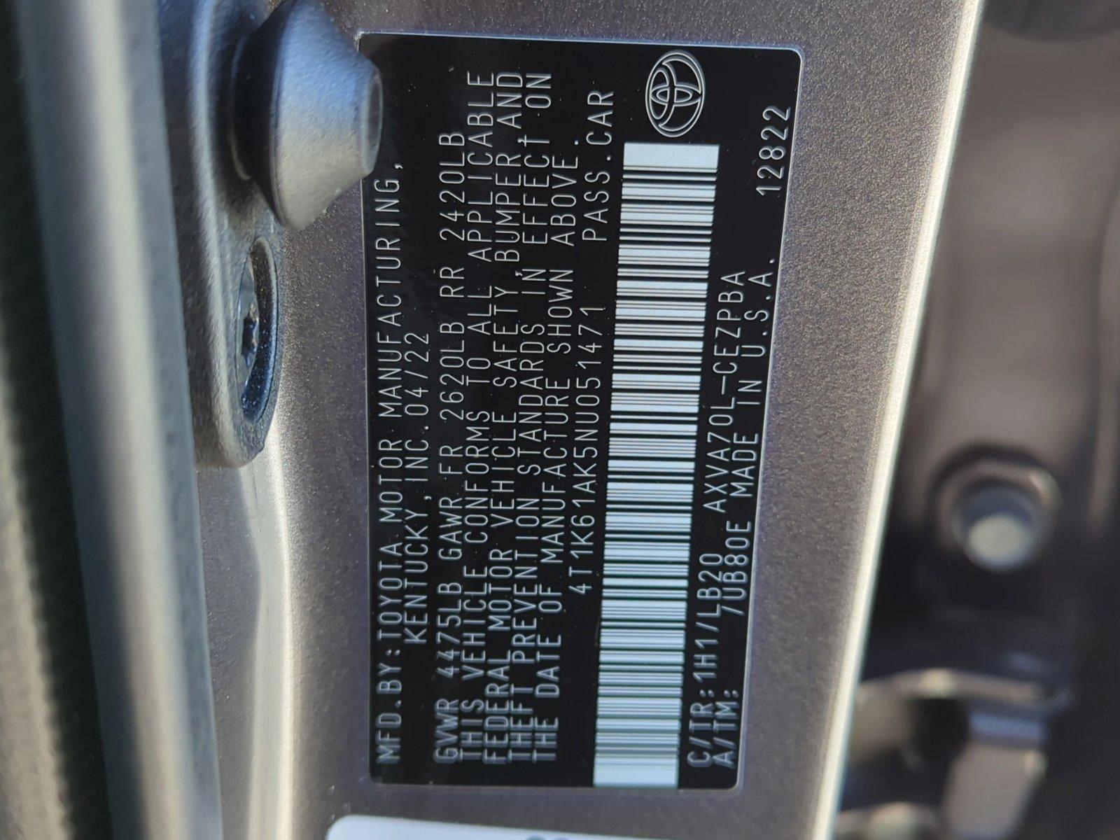 2022 Toyota Camry Vehicle Photo in Ft. Myers, FL 33907