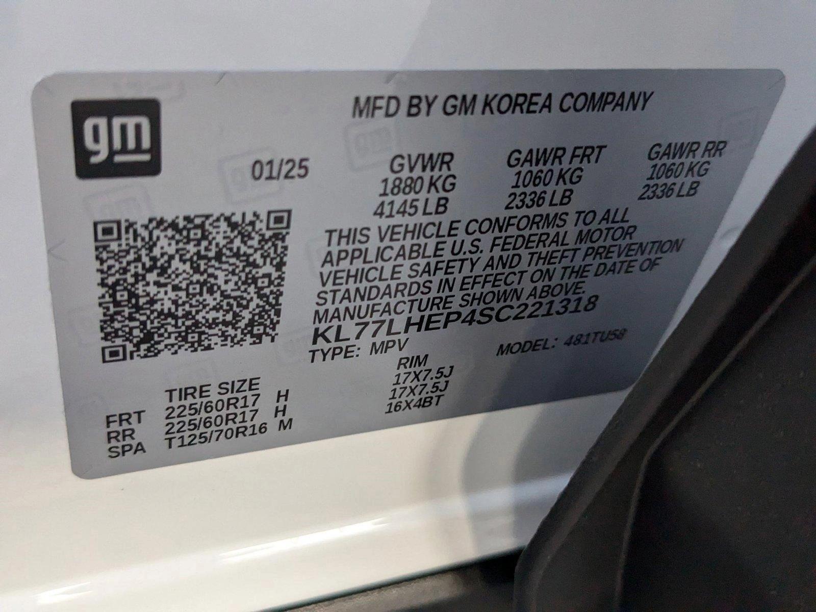 2025 Chevrolet Trax Vehicle Photo in GREENACRES, FL 33463-3207