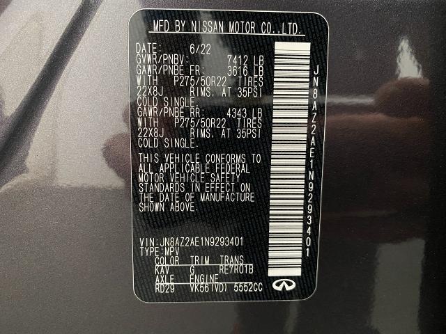 2022 INFINITI QX80 Vehicle Photo in Appleton, WI 54913
