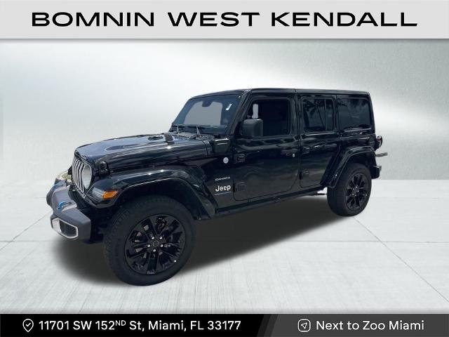 Used 2024 Jeep Wrangler 4xe Sahara 4XE with VIN 1C4RJXP64RW230643 for sale in Miami, FL