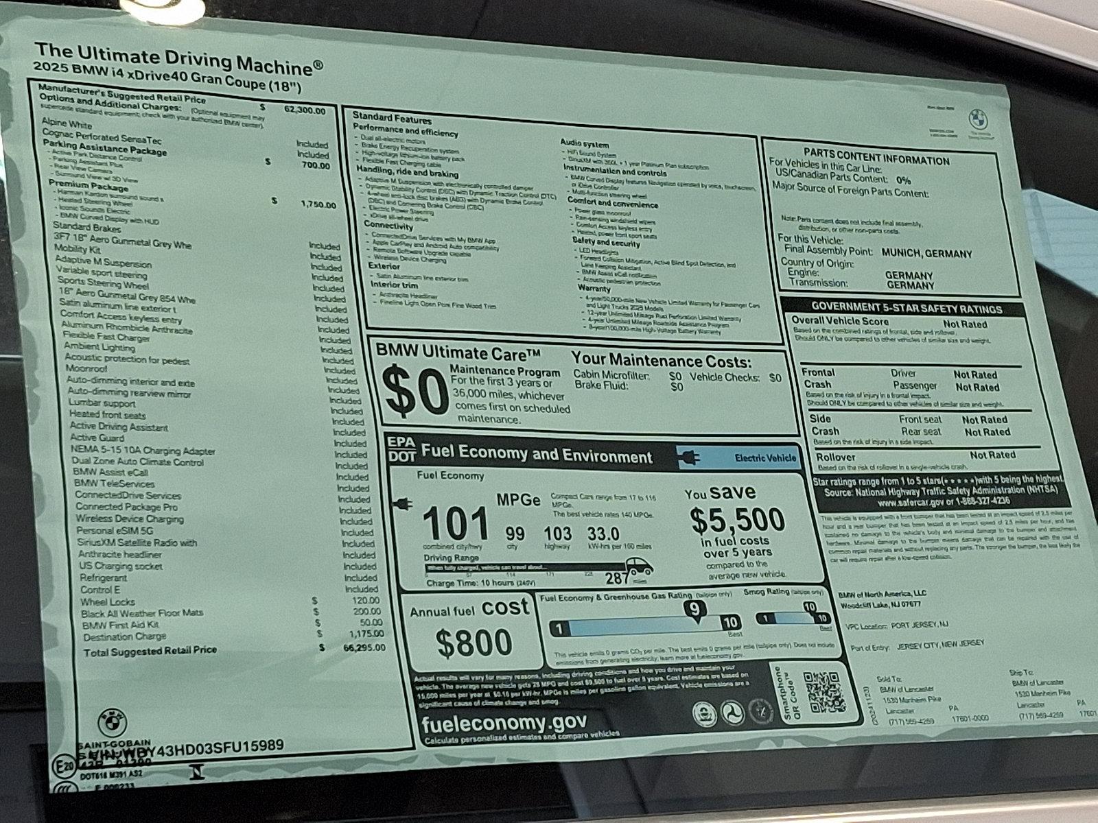 2025 BMW i4 Vehicle Photo in Lancaster, PA 17601