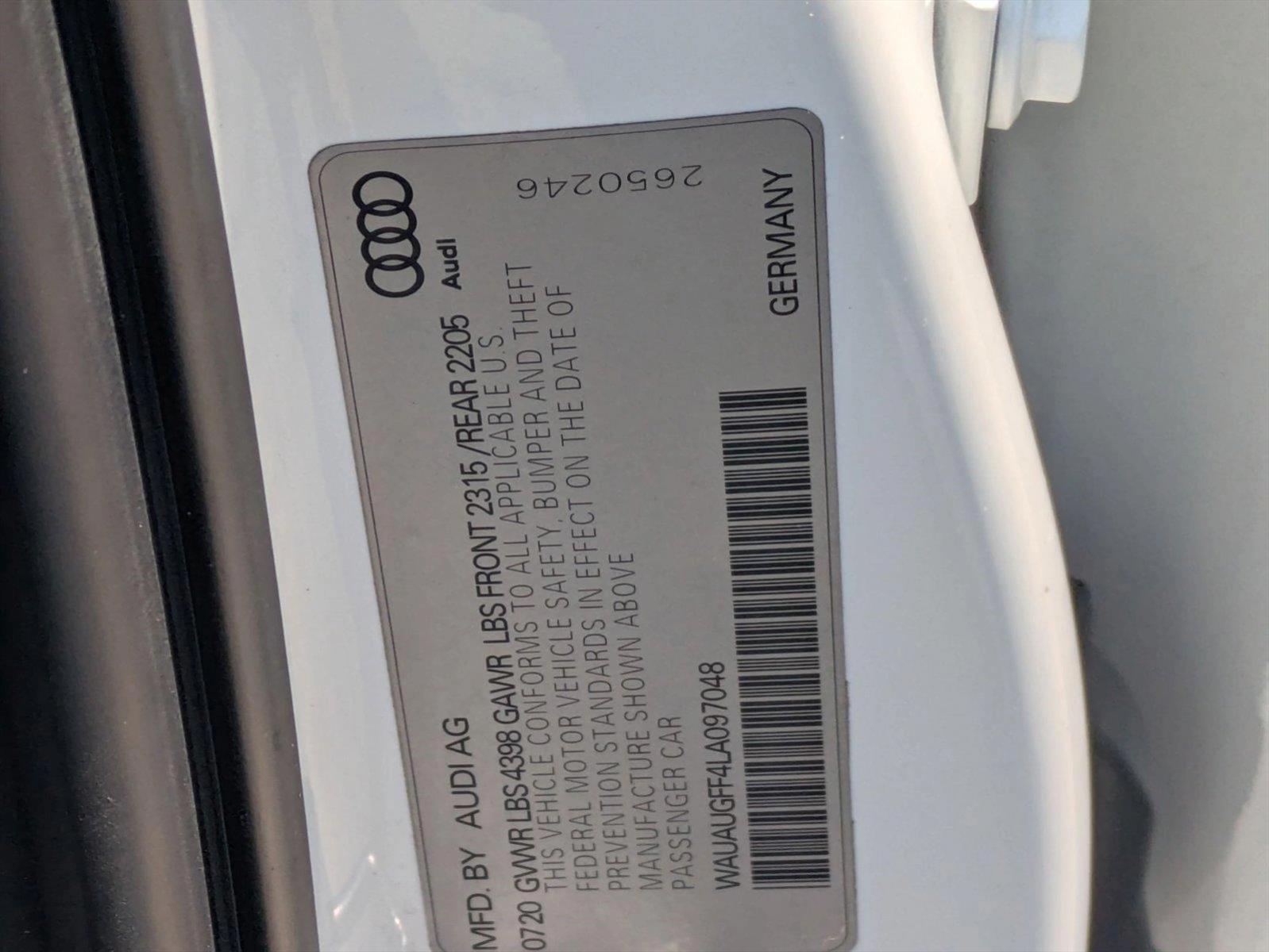 2020 Audi A3 Sedan Vehicle Photo in Coconut Creek, FL 33073