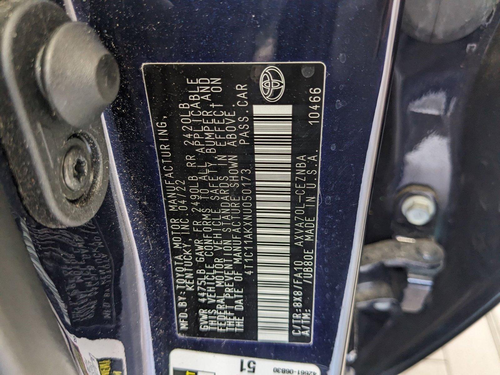 2022 Toyota Camry Vehicle Photo in Panama City, FL 32401