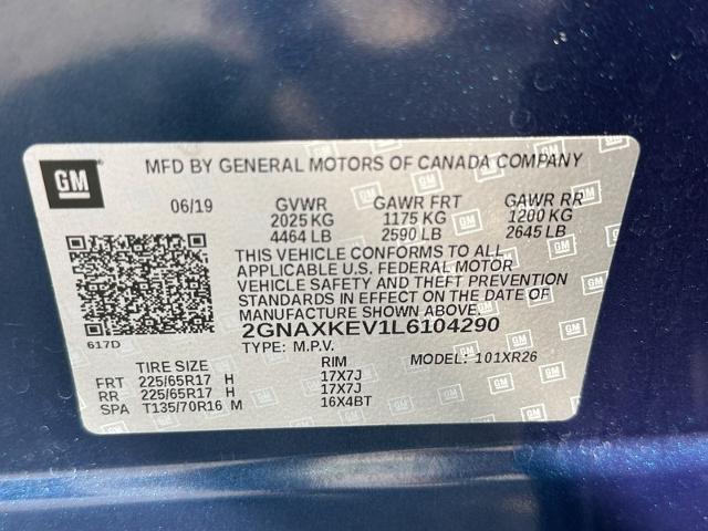 2020 Chevrolet Equinox Vehicle Photo in MIDDLETON, WI 53562-1492