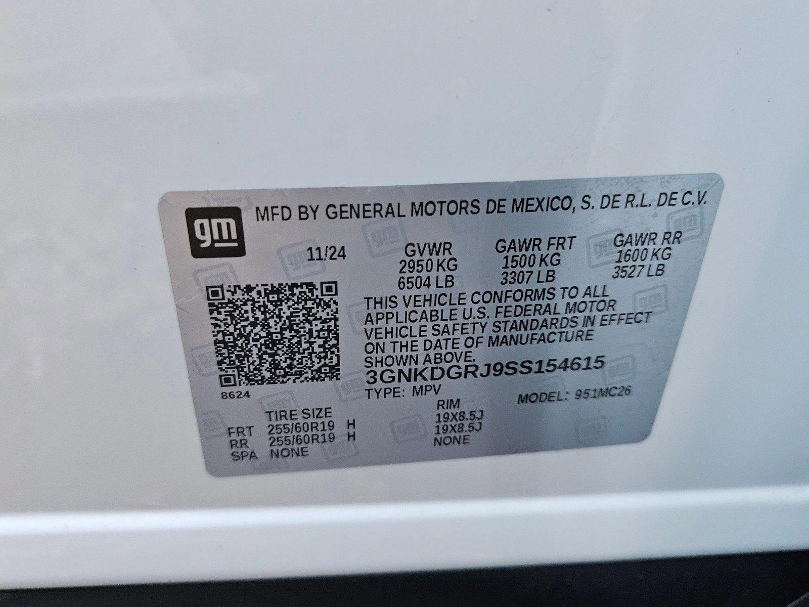 2025 Chevrolet Blazer EV Vehicle Photo in GREENACRES, FL 33463-3207