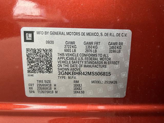 2021 Chevrolet Blazer Vehicle Photo in BOSTON, NY 14025-9684