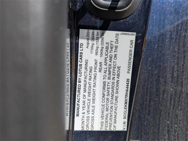 2024 Lotus Emira Vehicle Photo in ENGLEWOOD, CO 80113-6708