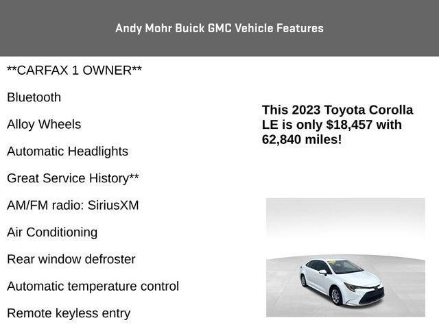 2023 Toyota Corolla Vehicle Photo in Fishers, IN 46038
