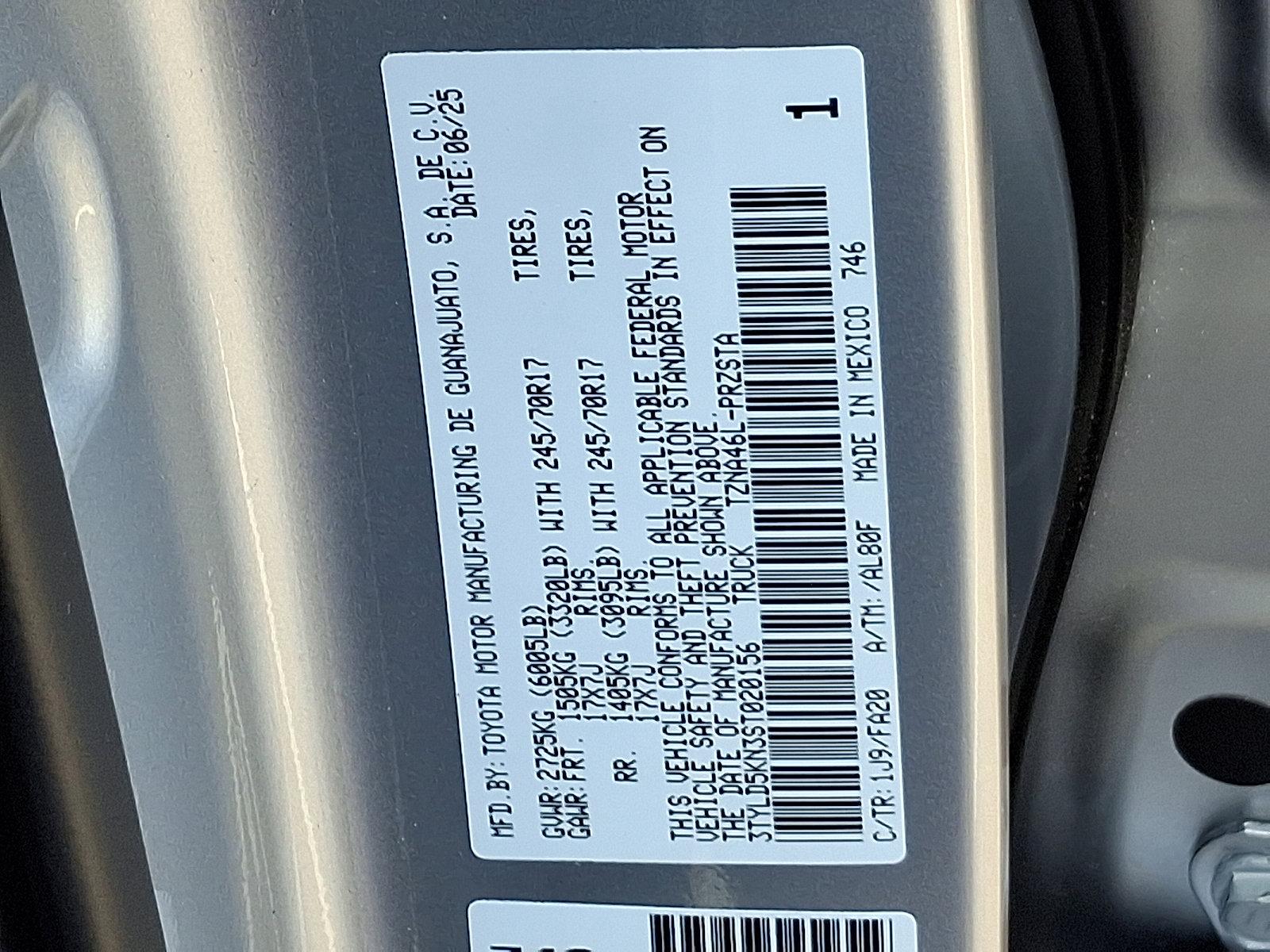 2025 Toyota Tacoma 4WD Vehicle Photo in Trevose, PA 19053