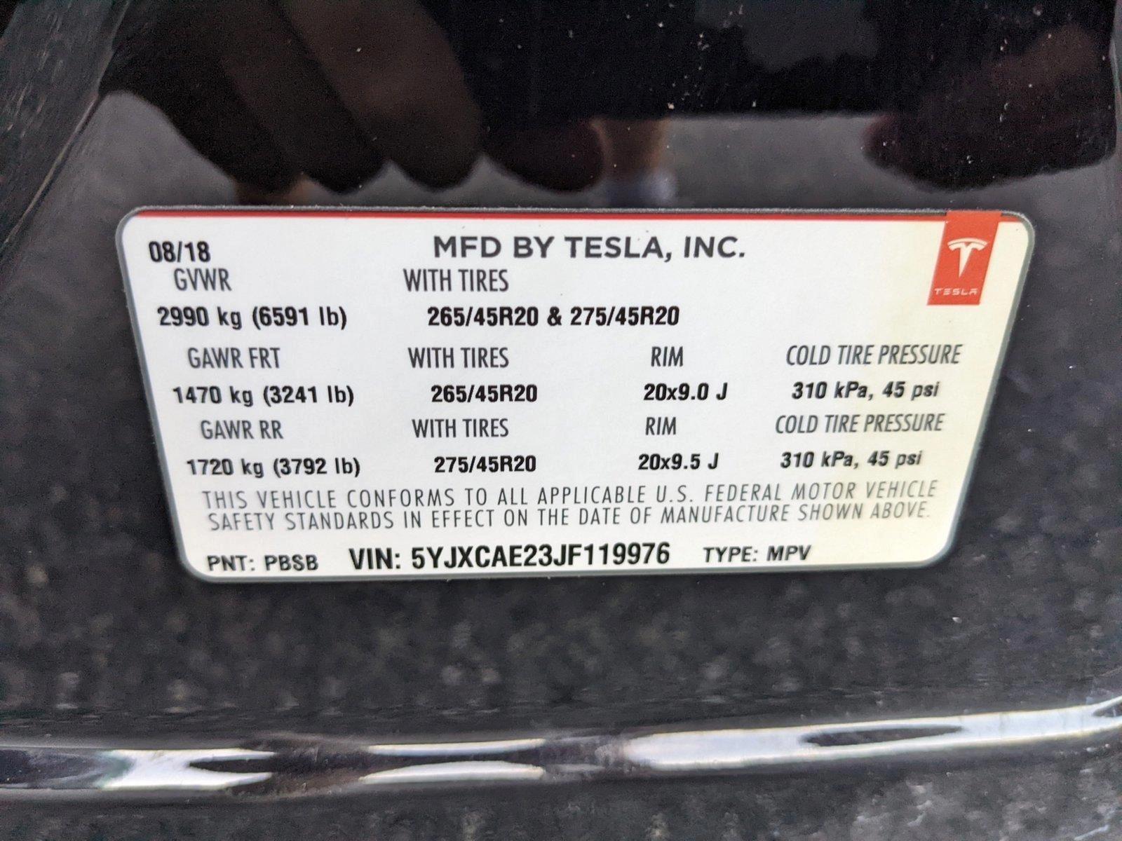 2018 Tesla Model X Vehicle Photo in Orlando, FL 32811