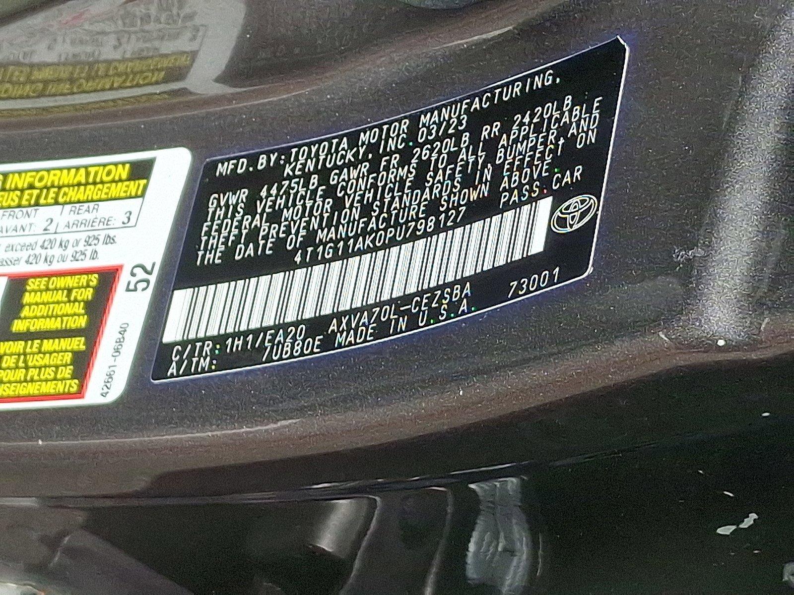 2023 Toyota Camry Vehicle Photo in Harrisburg, PA 17111