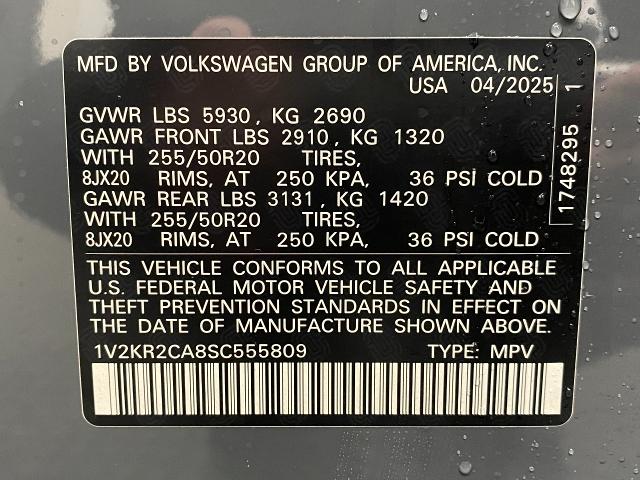 2025 Volkswagen Atlas Vehicle Photo in Appleton, WI 54913