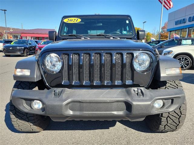 Used 2021 Jeep Wrangler Unlimited Sport S with VIN 1C4HJXDN4MW507534 for sale in Wind Gap, PA