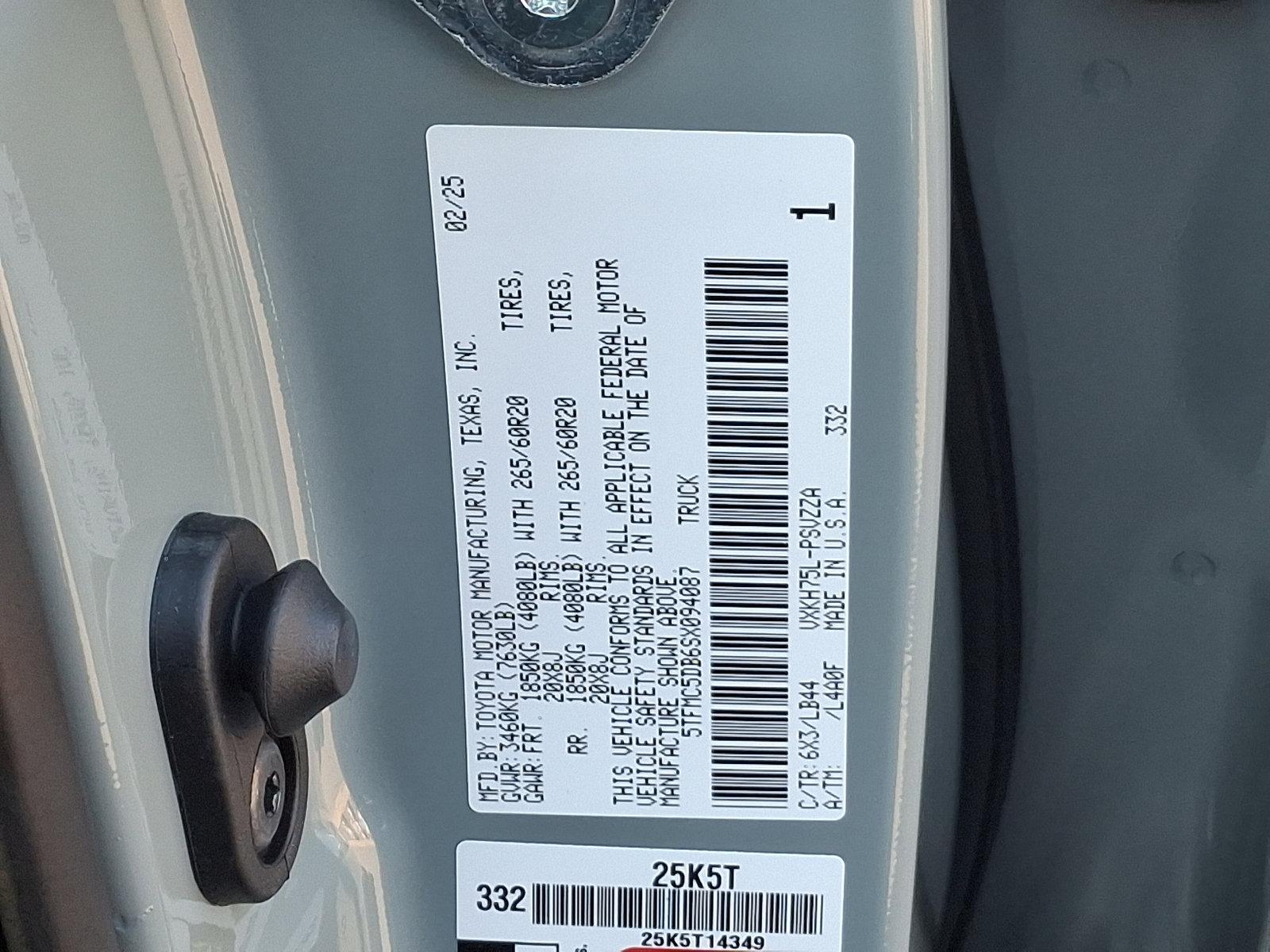 2025 Toyota Tundra 4WD Vehicle Photo in Trevose, PA 19053
