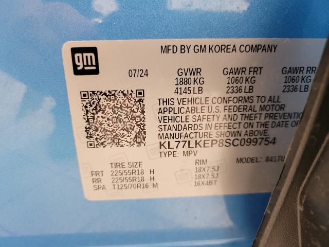 2025 Chevrolet Trax Vehicle Photo in APPLETON, WI 54914-4656