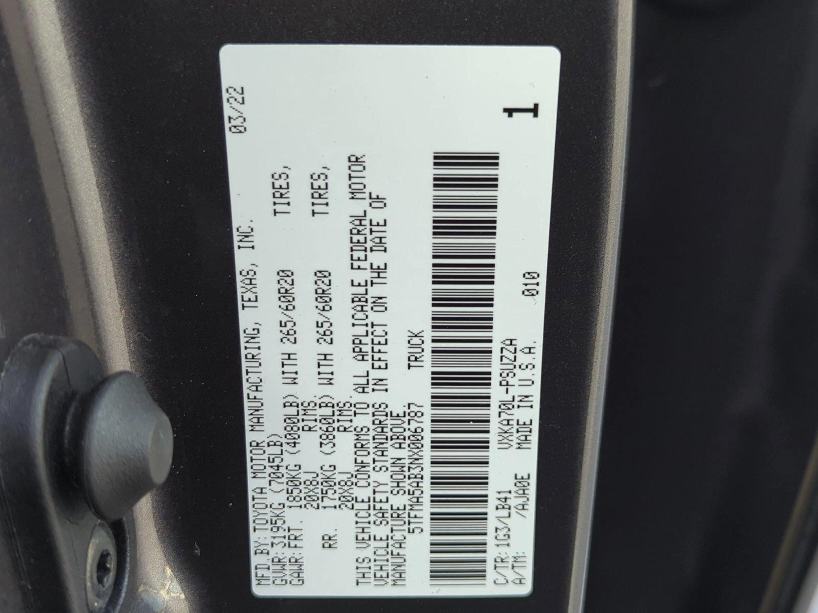 2022 Toyota Tundra 2WD Vehicle Photo in Ft. Myers, FL 33907