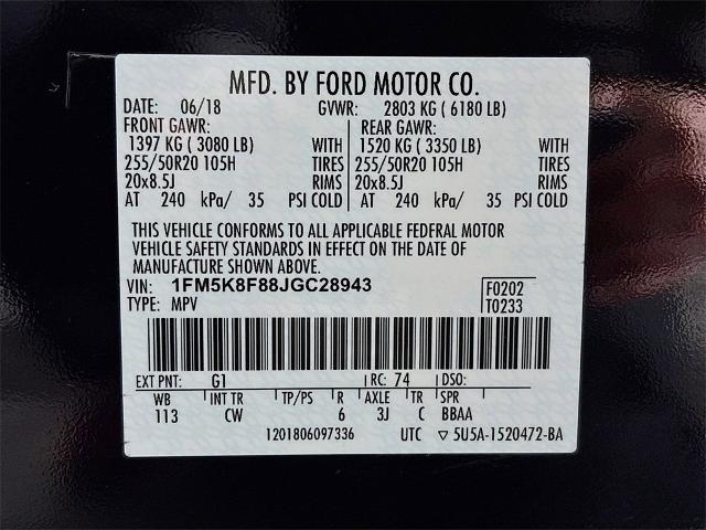 2018 Ford Explorer Vehicle Photo in PUYALLUP, WA 98371-4149