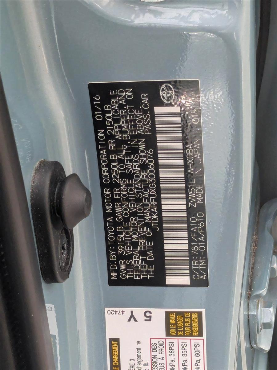 2016 Toyota Prius Vehicle Photo in Cockeysville, MD 21030-2508