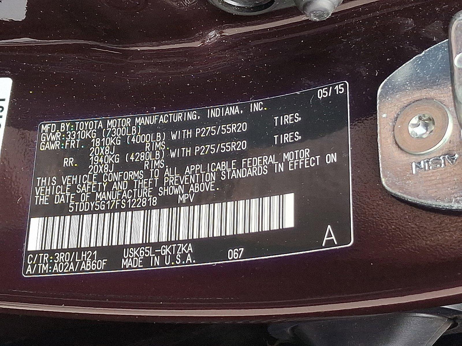 2015 Toyota Sequoia Vehicle Photo in Harrisburg, PA 17111