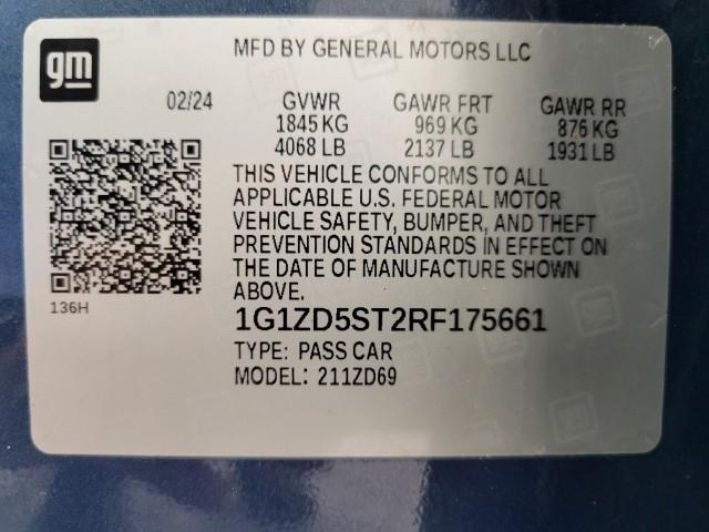 2024 Chevrolet Malibu Vehicle Photo in MANITOWOC, WI 54220-5838