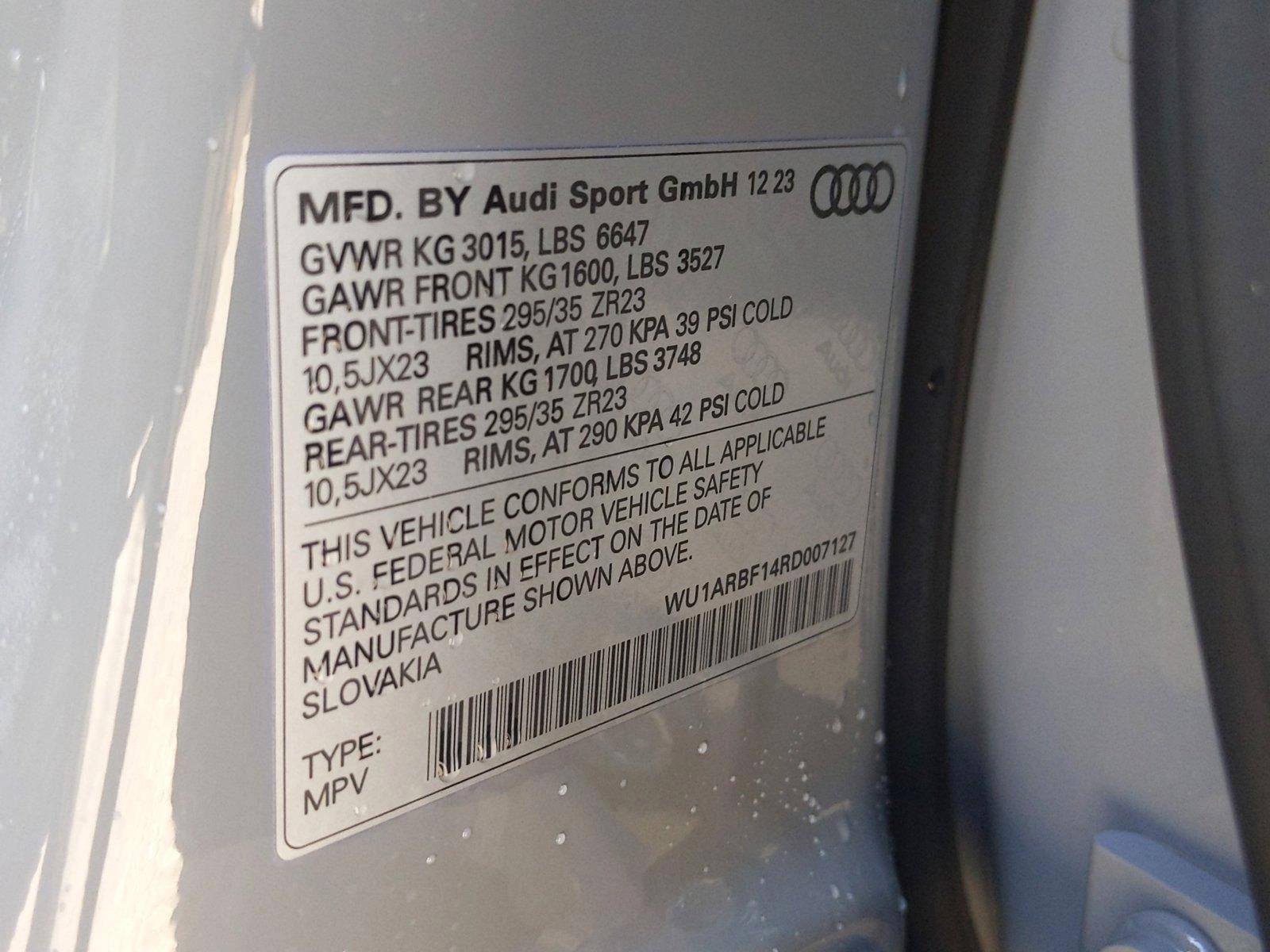 2024 Audi RS Q8 Vehicle Photo in Bethesda, MD 20852