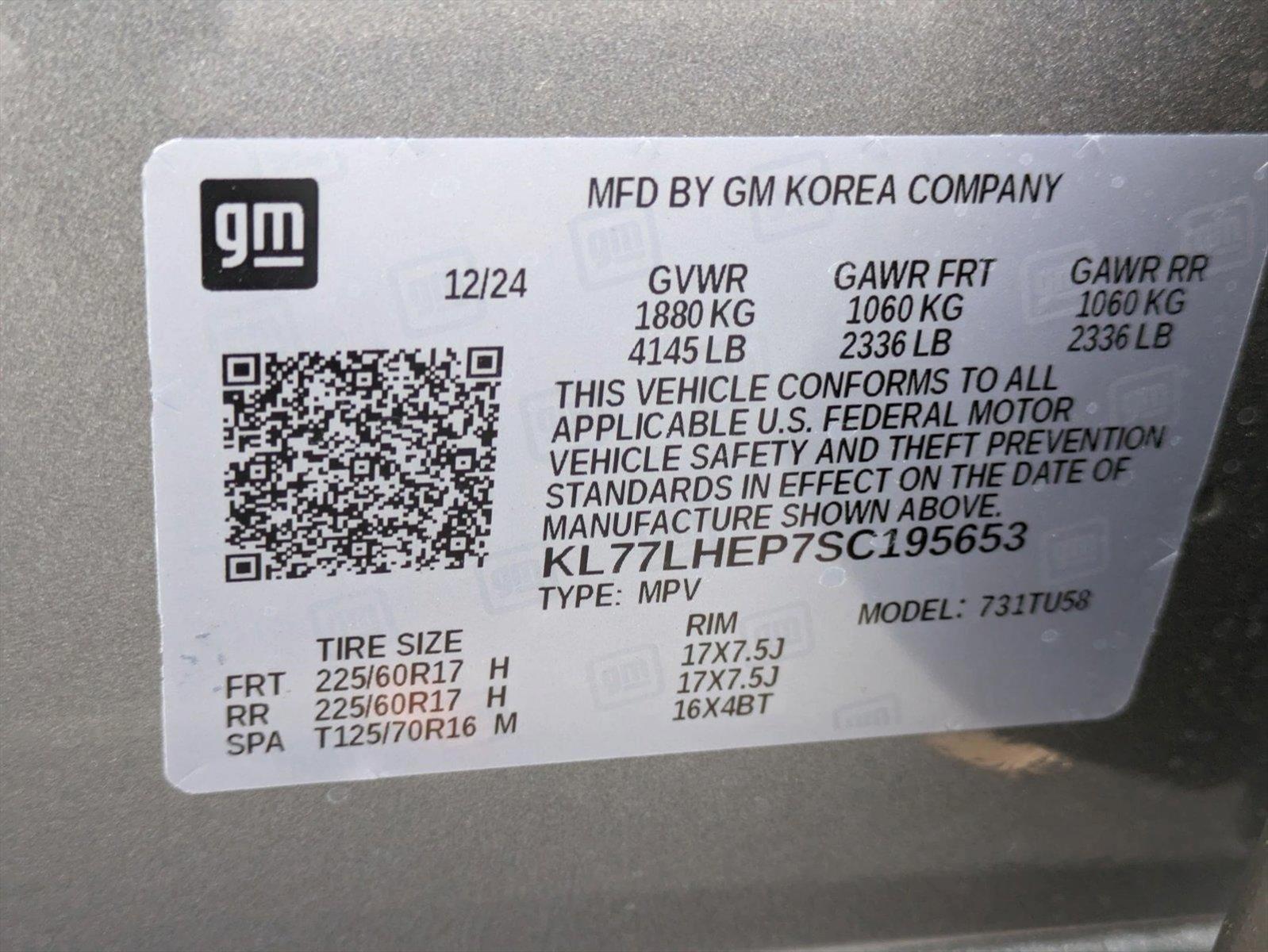 2025 Chevrolet Trax Vehicle Photo in GREENACRES, FL 33463-3207